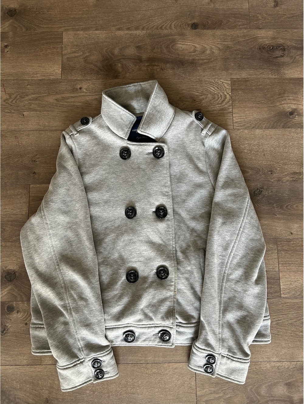 Vintage american eagle women’s XXL beige pea coat